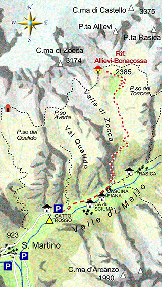 mappa di Rifugio Allievi