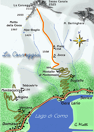 mappa di La Corveggia 2282 