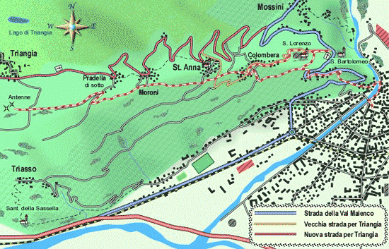 mappa di Sentiero Alessi