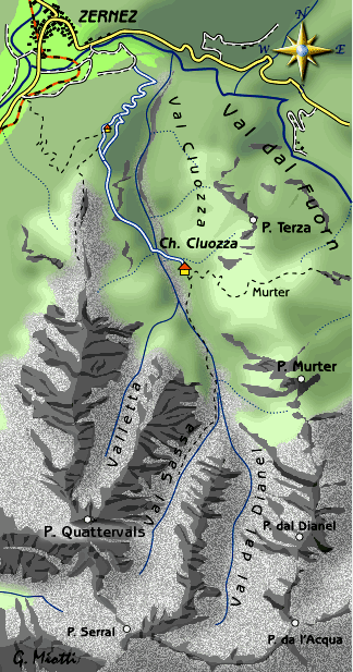 mappa di Nel cuore del Parco Nazionale Svizzero