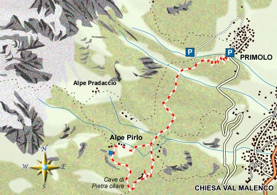 mappa di La più bella escursione della Val Malenco