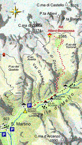 mappa di Rifugio Allievi