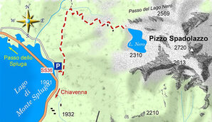 mappa di Gita al Lago Nero dello Spadolazzo
