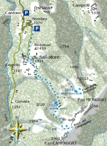 mappa di Al Pizzo Campaggio