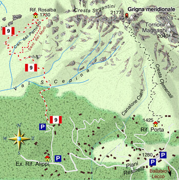 mappa di Rifugio Rosalba