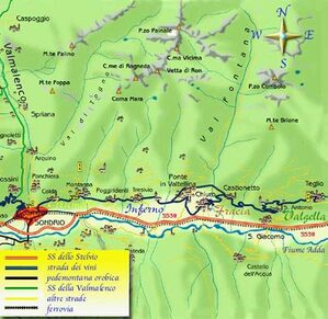 mappa di Strada dei vini (seconda parte)