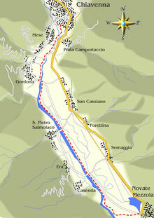 mappa di Novate Mezzola-Chiavenna