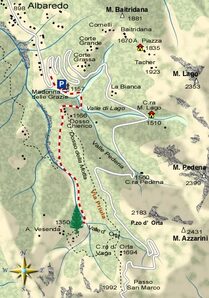 Cartina di L'Avezz de Uesenda 