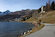 Una vista sul St. Moritz dal suo lago e sullo sfondo il Piz Guglia