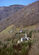 L'abbazia di S. Benedetto vista dalla mulattiera del versante sinistro idrografico di Val Perlana