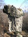 L'impressionante blocco granitico che difende il maggiore dei Funghi di Rezzago.