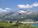 All'inizio del percorso, sguardo sul Lago di Monte Spluga ed il Pizzo Quadro.