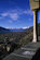 Dal portico della chiesa di S. Alessandro sguardo sulla media Valtellina
